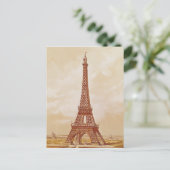 De Eiffeltoren, 1889 Briefkaart (Staand voorkant)