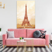 De Eiffeltoren, 1889 Canvas Afdruk (Insitu (Woonkamer))