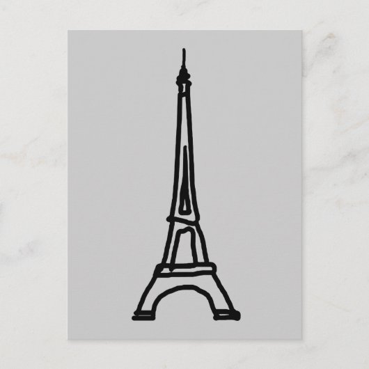 De Eiffeltoren Briefkaart (Voorkant)