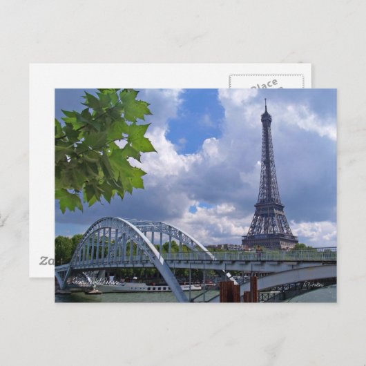 De Eiffeltoren Briefkaart (Voorkant / Achterkant)