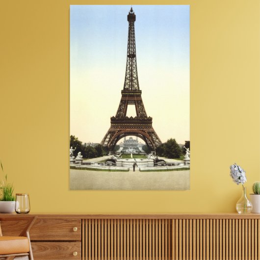 De Eiffeltoren Canvas Afdruk (Insitu (Woonkamer))
