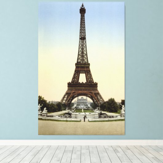 De Eiffeltoren Canvas Afdruk (Insitu (Houten vloer))