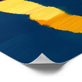 De Eiffeltoren en de brug in de Abstracte Fauvist Poster (Hoek)