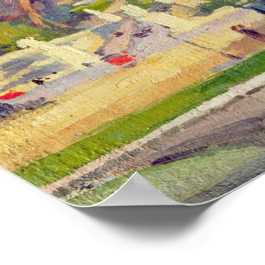 De Eiffeltoren en de olifant van Fremiet Poster (Hoek)