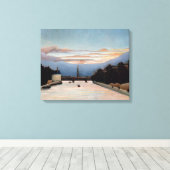 De Eiffeltoren | Henri Rousseau Canvas Afdruk (Insitu (Houten vloer))