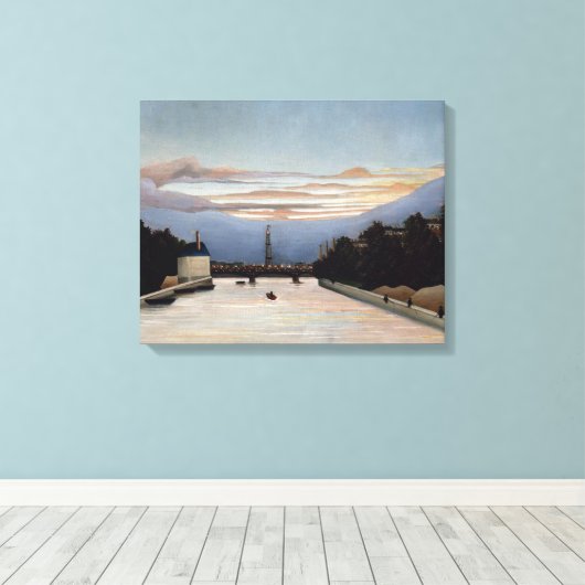 De Eiffeltoren | Henri Rousseau Canvas Afdruk (Insitu (Houten vloer))