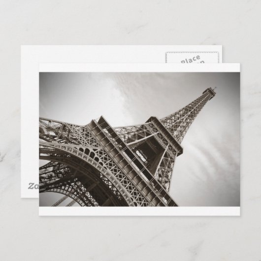 De Eiffeltoren in Parijs Briefkaart (Voorkant / Achterkant)