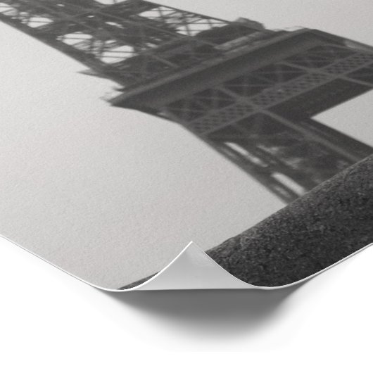 De Eiffeltoren in Parijs Poster (Hoek)