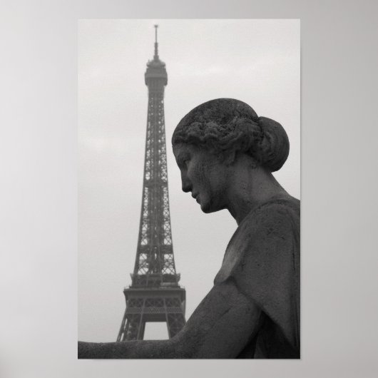 De Eiffeltoren in Parijs Poster (Voorkant)