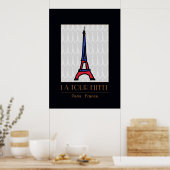De Eiffeltoren / Parijs decor Poster (Keuken)