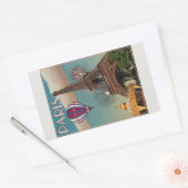 De Eiffeltoren Rechthoekige Sticker (Envelop)