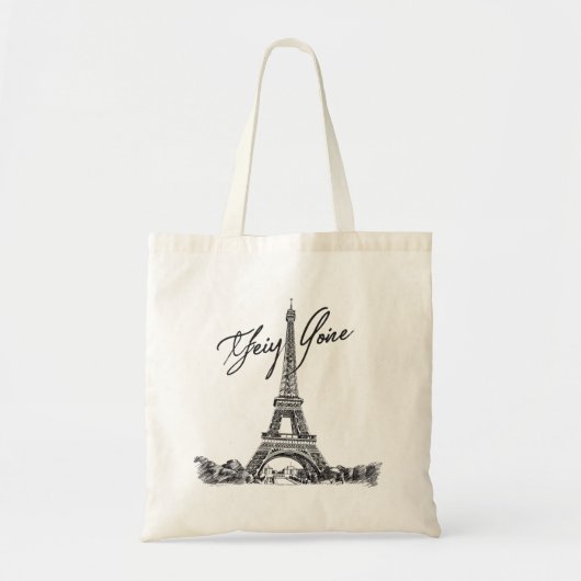 De Eiffeltoren Tote Bag (Voorkant)
