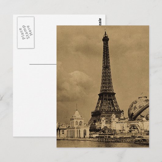 De Eiffeltoren van de Seine Paris Briefkaart (Voorkant / Achterkant)