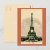 De Eiffeltoren van Frankrijk Briefkaart (Voorkant / Achterkant)