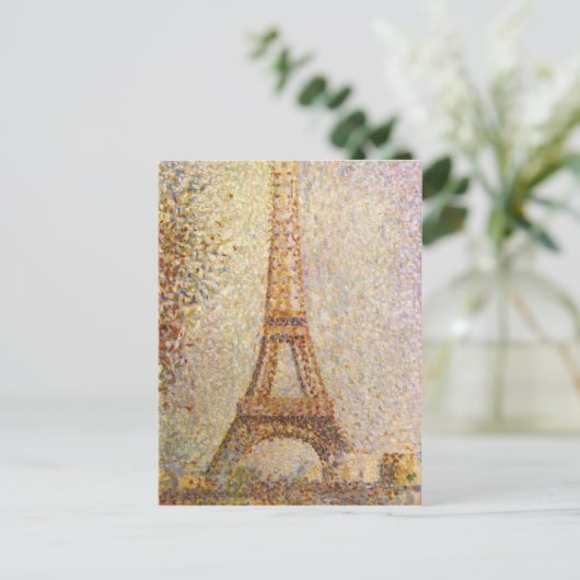 De Eiffeltoren van Georges Seurat Briefkaart (Staand voorkant)