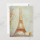 De Eiffeltoren van Georges Seurat Briefkaart (Voorkant / Achterkant)