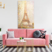 De Eiffeltoren van Georges Seurat Canvas Afdruk (Insitu (Woonkamer))