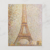 De Eiffeltoren van Georges Seurat Flyer (Achterkant)