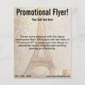 De Eiffeltoren van Georges Seurat Flyer (Voorkant)