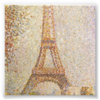 De Eiffeltoren van Georges Seurat Foto Afdruk
