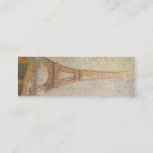 De Eiffeltoren van Georges Seurat Mini Visitekaartje (Achterkant)
