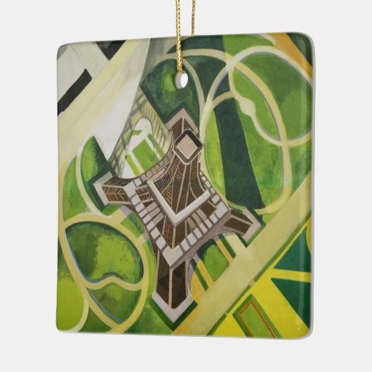 De Eiffeltoren (van Robert Delaunay) Keramisch Ornament (Links)