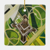 De Eiffeltoren (van Robert Delaunay) Keramisch Ornament (Achterkant)