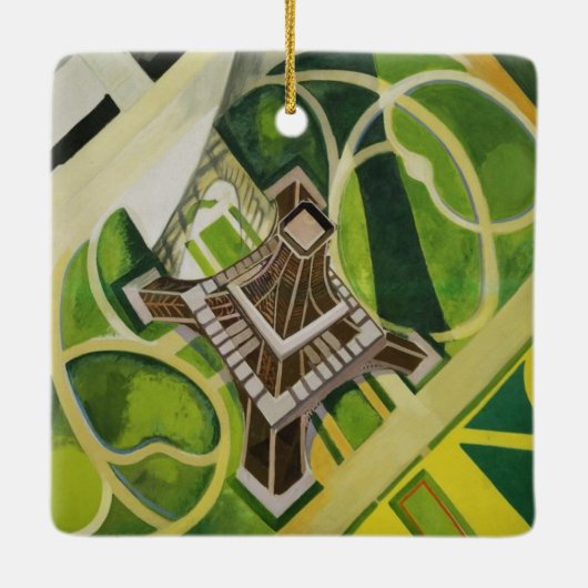 De Eiffeltoren (van Robert Delaunay) Keramisch Ornament (Achterkant)