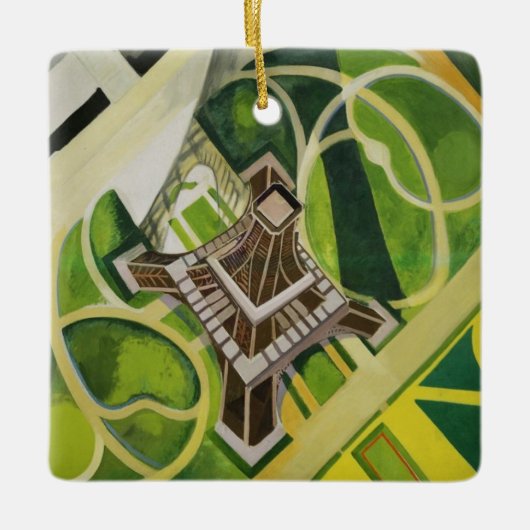 De Eiffeltoren (van Robert Delaunay) Keramisch Ornament (Voorkant)