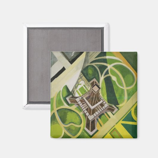De Eiffeltoren (van Robert Delaunay) Magneet (Voorkant / Achterkant)