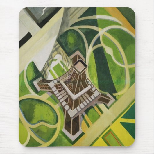 De Eiffeltoren (van Robert Delaunay) Muismat (Voorkant)