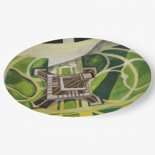 De Eiffeltoren (van Robert Delaunay) Papieren Bordje (Gekanteld)