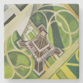 De Eiffeltoren (van Robert Delaunay) Stenen Onderzetter