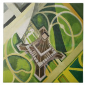 De Eiffeltoren (van Robert Delaunay) Tegeltje (Voorkant)