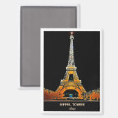 De Eiffeltoren waar dromen de hemelmagneet raken Magneet (Voorkant / Achterkant)