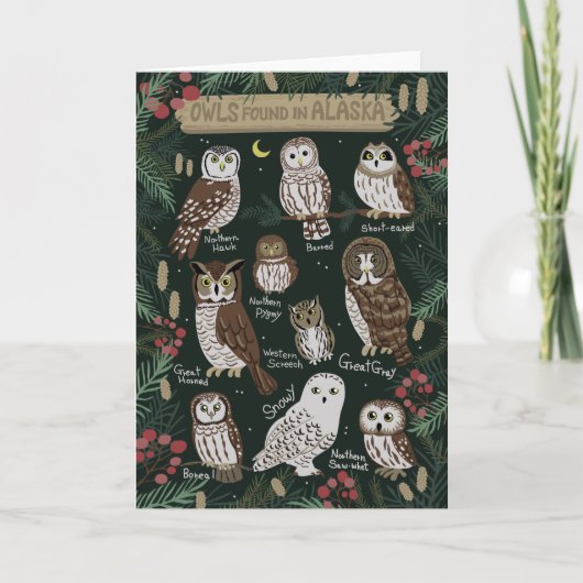 De eigenaar in het Wenskaart van Alaska Kaart (Voorkant)