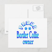 De Eigenaar van border collie Briefkaart (Voorkant / Achterkant)