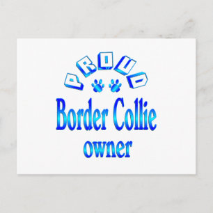 De Eigenaar van border collie Briefkaart