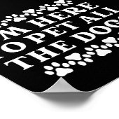 De eigenaar van de hond, Lover, ik ben hier om all Poster (Hoek)