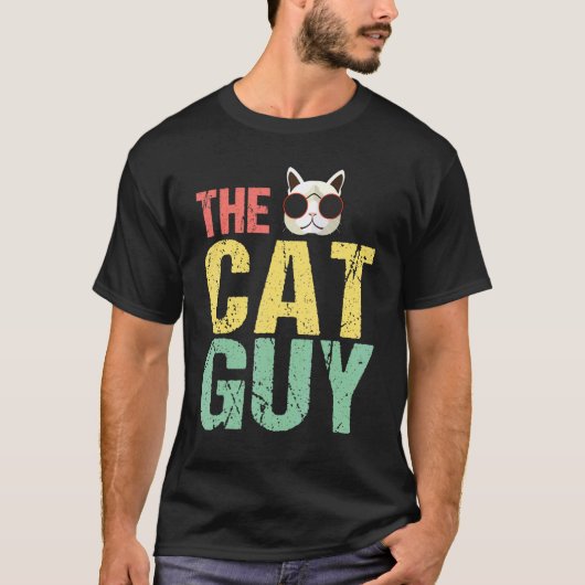 De eigenaar van de kat Guy Pet T-shirt (Voorkant)