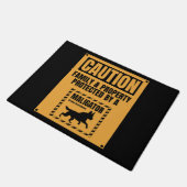 De eigenaar van de waarschuwing wordt beschermd do deurmat (Schuin)