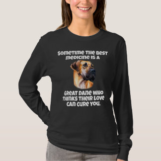 De eigenaar van een Deense dog is soms de beste me T-shirt