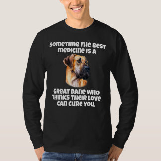 De eigenaar van een Great Dane-hond soms is de bes T-shirt
