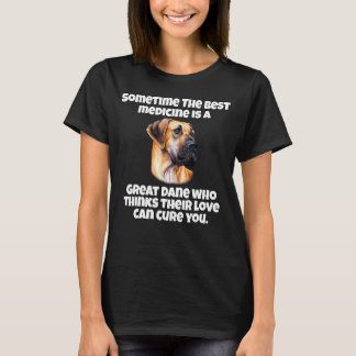 De eigenaar van een Great Dane-hond soms is de bes T-shirt
