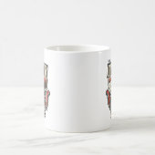 De eigenaar van het huis leuk ontwerp voor wasbeer koffiemok (Center)