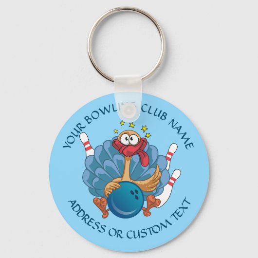 De eigenaar van je Bowling Club met Wild Turkey Sleutelhanger (Voorkant)