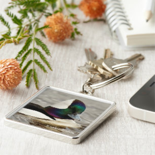 De eigenaardige buffelstoot op het meer sleutelhanger