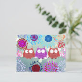 De eigenaars van de klap kijken naar elkaar het ve briefkaart (Staand voorkant)