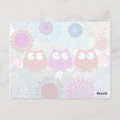 De eigenaars van de klap kijken naar elkaar het ve briefkaart (Achterkant)