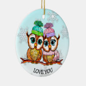 De Eigenaren van de waterverf met Gepersonaliseerd Keramisch Ornament (Rechts)